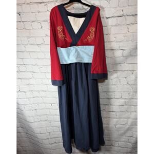 Only Little Once Mulan Warrior Princess Dress Size 8 Boutique Designer Chinese